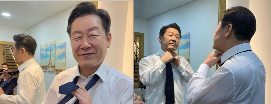 이재명 전 경기도지사의 근황이 공개됐다. <이재명 팬스타그램 캡처>